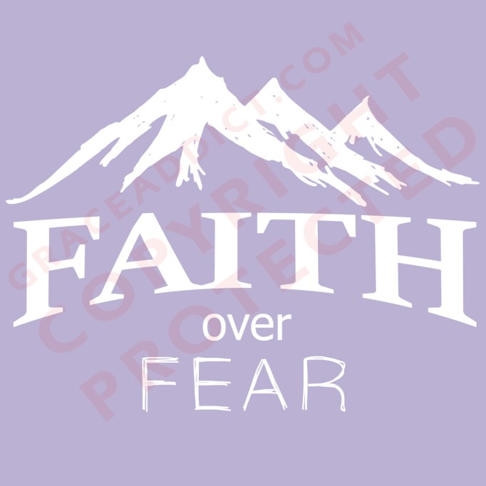 Faith over Fear (Lavender) | Boyfriends T-Shirt