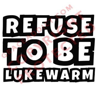 Refused to be Lukewarm | Cropped Hoodie (White)