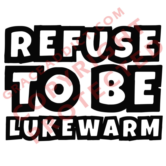 Refused to be Lukewarm | Cropped Hoodie (White)