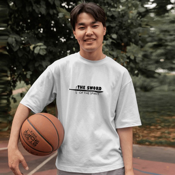 The Sword of the Spirit | Oversized T-Shirt (White)