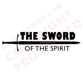 The Sword of the Spirit | Oversized T-Shirt (White)