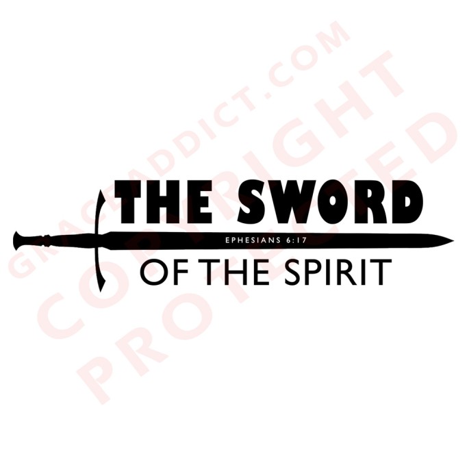The Sword of the Spirit | Oversized T-Shirt (White)